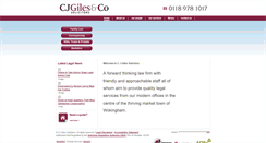 Desktop Screenshot of cjgiles.co.uk