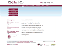 Tablet Screenshot of cjgiles.co.uk